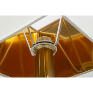 Lampada a Parete MF910, Bianco, Tessuto, 18x24x40 cm, Seven Design