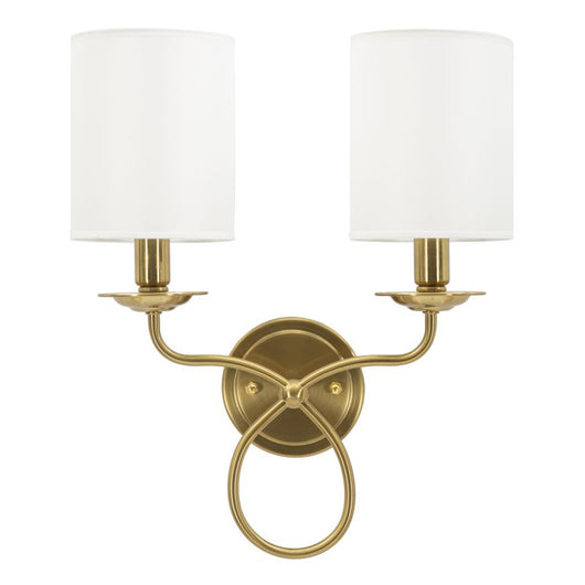 Lampada a Parete MF911, Bianco, Tessuto, 35,5x17x43 cm, Seven Design