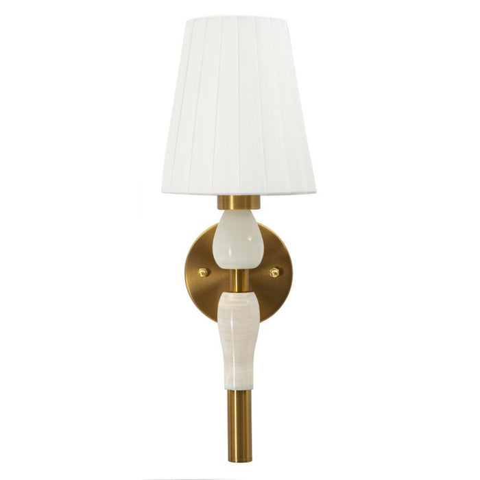 Lampada a Parete MF912, Bianco, Tessuto, 16x20x46 cm, Seven Design