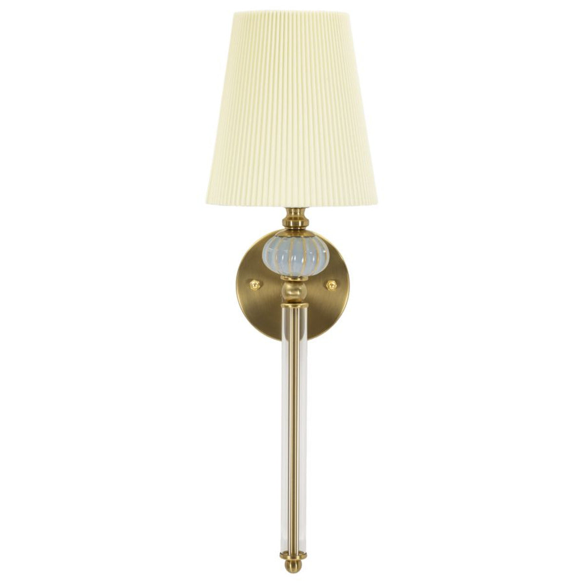 Lampada a Parete MF913, Bianco, Tessuto, 17x22x57 cm, Seven Design