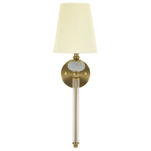 Lampada a Parete MF913, Bianco, Tessuto, 17x22x57 cm, Seven Design