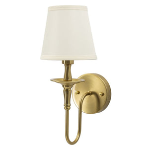 Lampada a Parete MF914, Bianco, Tessuto, 15x22x38 cm, Seven Design