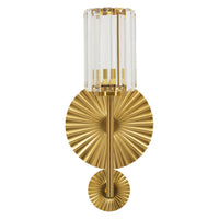 Lampada a Parete MF915, Oro, Vetro, 20x17x47 cm, Seven Design