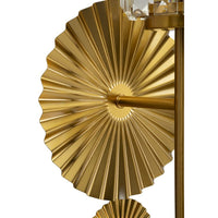 Lampada a Parete MF915, Oro, Vetro, 20x17x47 cm, Seven Design