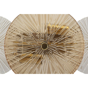 Lampada a Parete MF916, Marrone, Vetro, 42x8x20 cm, Seven Design