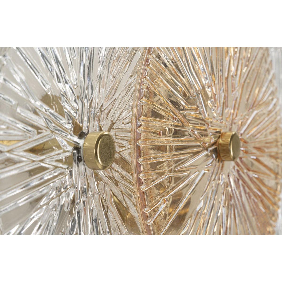 Lampada a Parete MF916, Marrone, Vetro, 42x8x20 cm, Seven Design