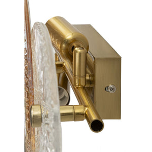 Lampada a Parete MF916, Marrone, Vetro, 42x8x20 cm, Seven Design