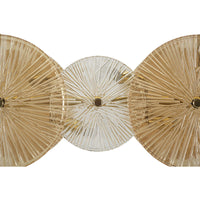 Lampada a Sospensione MF917, Marrone, Vetro, 100x23x28 cm, Seven Design