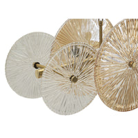 Lampada a Sospensione MF917, Marrone, Vetro, 100x23x28 cm, Seven Design