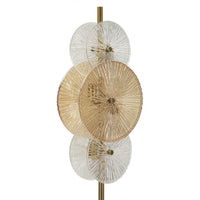 Lampada da Terra MF918, Marrone, Vetro, 30x30x164 cm, Seven Design