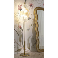 Lampada da Terra MF918, Marrone, Vetro, 30x30x164 cm, Seven Design