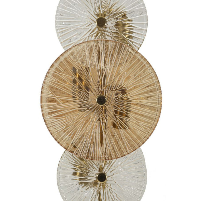 Lampada da Tavolo MF919, Marrone, Vetro, 20x18x66 cm, Seven Design