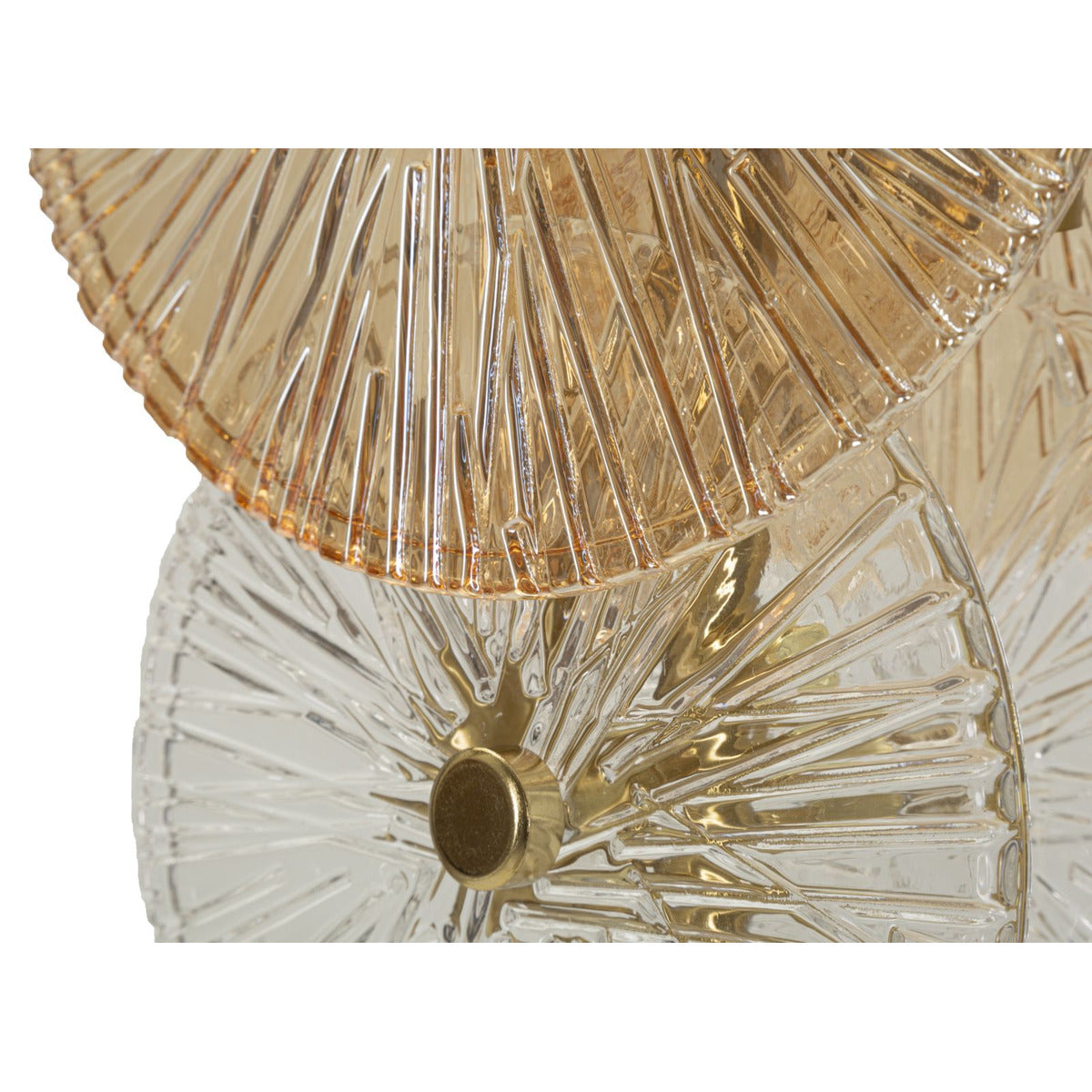 Lampada da Tavolo MF919, Marrone, Vetro, 20x18x66 cm, Seven Design