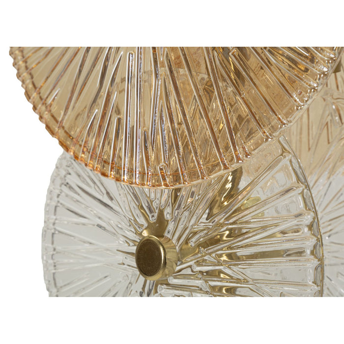 Lampada da Tavolo MF919, Marrone, Vetro, 20x18x66 cm, Seven Design