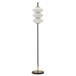 Lampada da Terra MF920, Bianco, Vetro, 30x30x168 cm, Seven Design