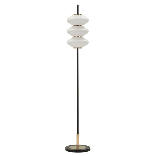 Lampada da Terra MF920, Bianco, Vetro, 30x30x168 cm, Seven Design