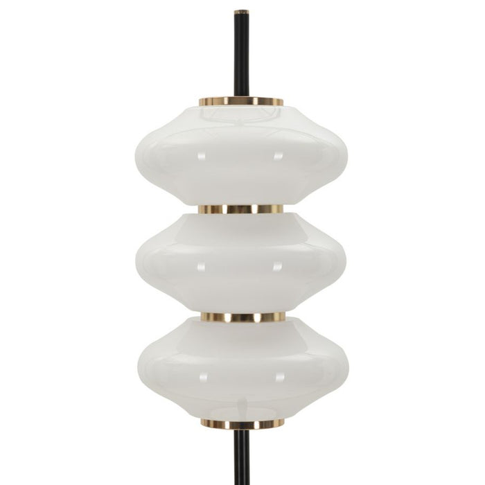Lampada da Terra MF920, Bianco, Vetro, 30x30x168 cm, Seven Design