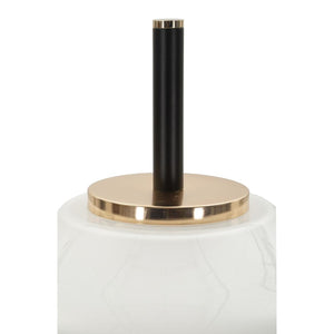 Lampada da Terra MF920, Bianco, Vetro, 30x30x168 cm, Seven Design