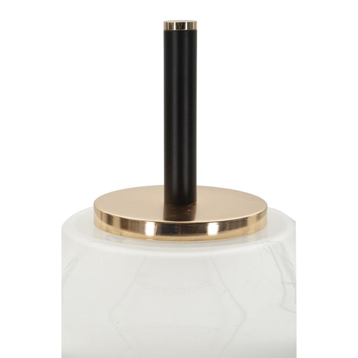 Lampada da Terra MF920, Bianco, Vetro, 30x30x168 cm, Seven Design