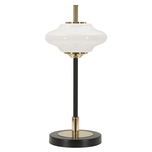 Lampada da Tavolo MF921, Bianco, Vetro, 22x22x46 cm, Seven Design