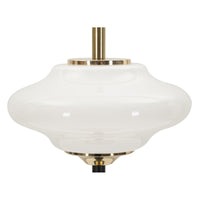 Lampada da Tavolo MF921, Bianco, Vetro, 22x22x46 cm, Seven Design