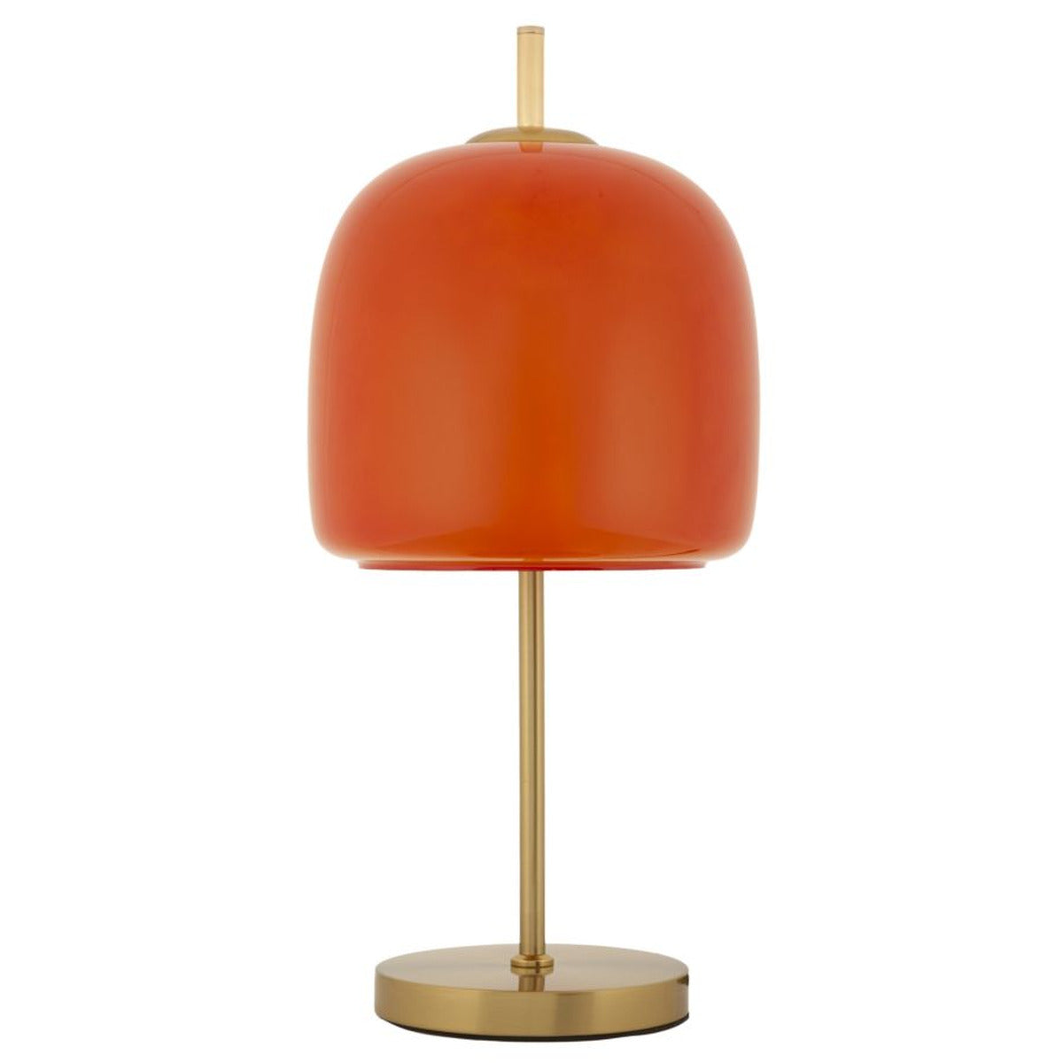 Lampada da Tavolo MF923, Arancione, Vetro, 30x16x53 cm, Seven Design