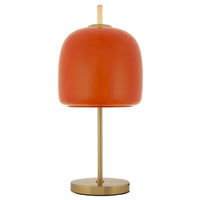 Lampada da Tavolo MF923, Arancione, Vetro, 30x16x53 cm, Seven Design