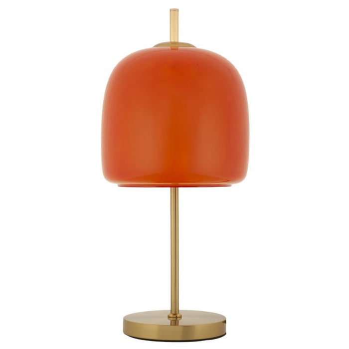 Lampada da Tavolo MF923, Arancione, Vetro, 30x16x53 cm, Seven Design