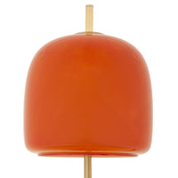 Lampada da Tavolo MF923, Arancione, Vetro, 30x16x53 cm, Seven Design