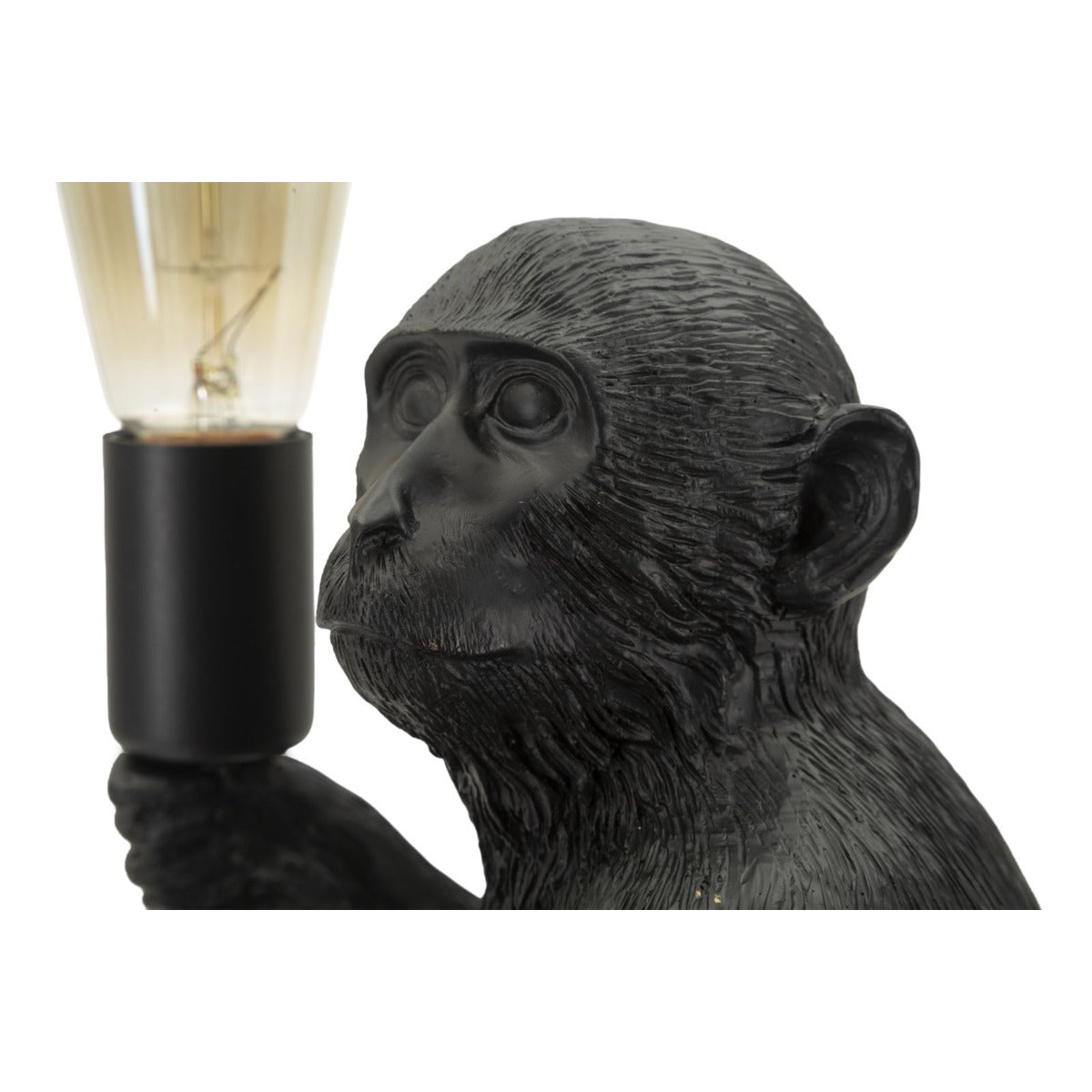 Lampada da Tavolo Scimmia 1, Nero, Poliestere, 33x33x32 cm, Seven Design