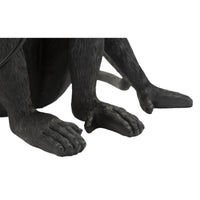 Lampada da Tavolo Scimmia 1, Nero, Poliestere, 33x33x32 cm, Seven Design