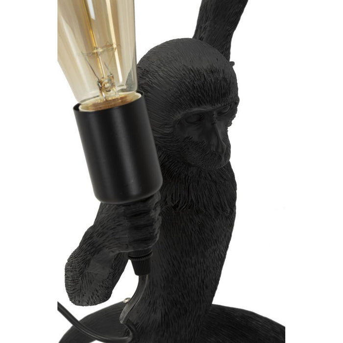 Lampada a Parete Scimmia 4, Nero, Poliestere, 32x32x64 cm, Seven Design