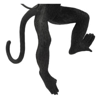 Lampada a Parete Scimmia 4, Nero, Poliestere, 32x32x64 cm, Seven Design