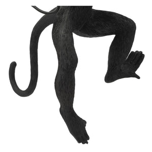 Lampada a Parete Scimmia 4, Nero, Poliestere, 32x32x64 cm, Seven Design