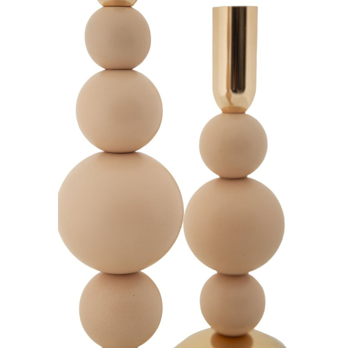 Portacandela MF936, Oro, Acciaio, 10x10x29,5 cm, Seven Design