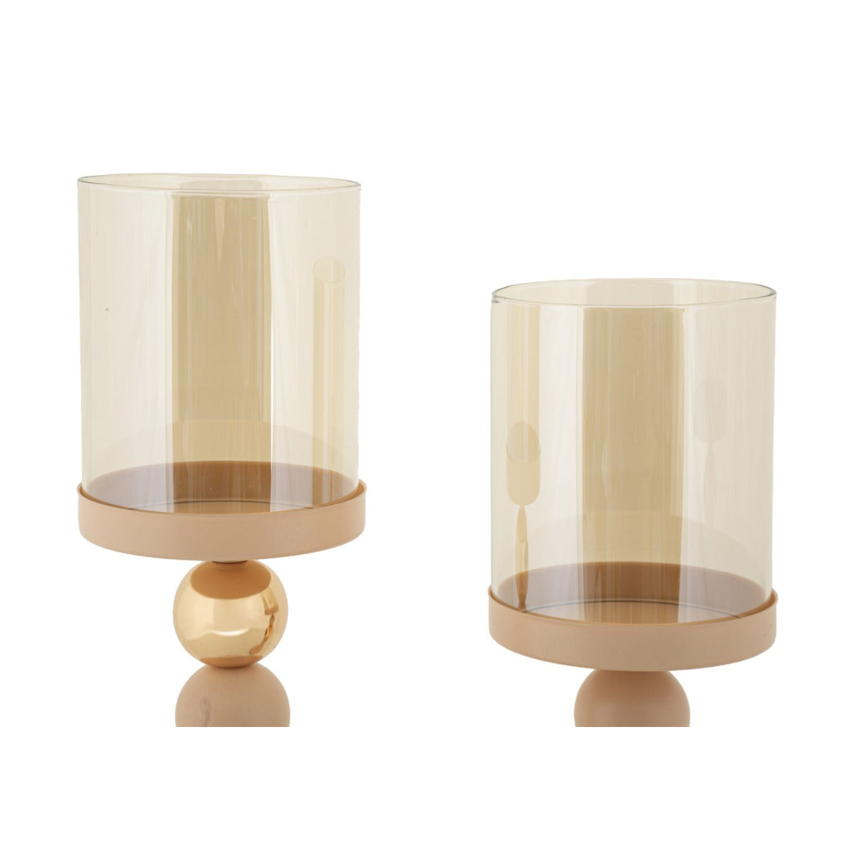 Portacandela MF938, Oro, Acciaio, 10x10x36 cm, Seven Design