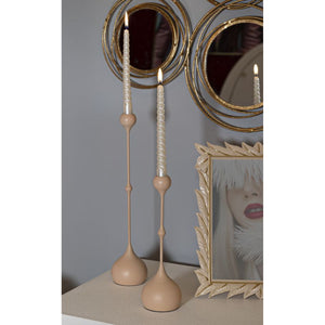 Portacandela MF940, Oro, Acciaio, 8x8x37 cm, Seven Design