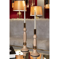 Portacandela MF942, Oro, Acciaio, 9,5x9,5x30 cm, Seven Design