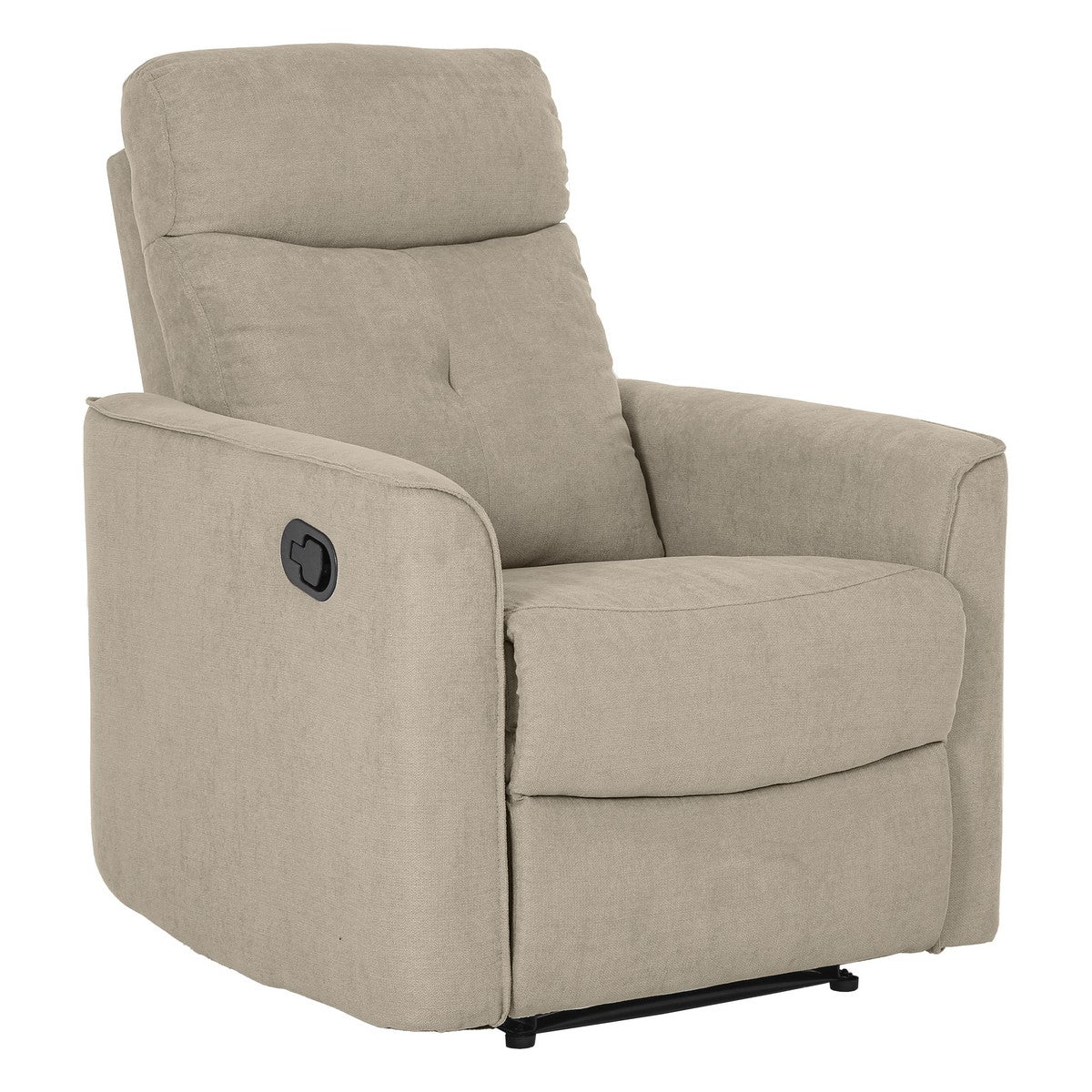 Poltrona Reclinabile Enea, Tortora, Ciniglia, 79x92x102 cm, Seven Design