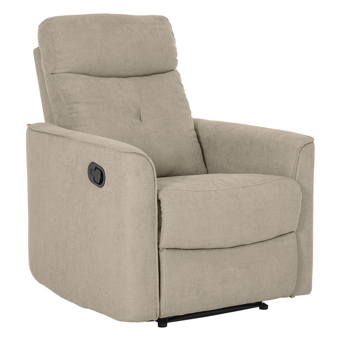 Poltrona Reclinabile Enea, Tortora, Ciniglia, 79x92x102 cm, Seven Design