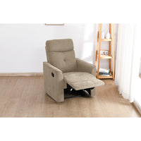 Poltrona Reclinabile Enea, Tortora, Ciniglia, 79x92x102 cm, Seven Design