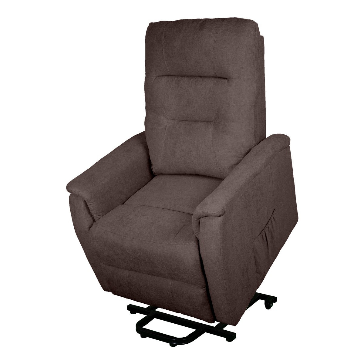 Poltrona Reclinabile Ilaria, Marrone, Ciniglia, 72x92x105 cm, Seven Design