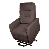 Poltrona Reclinabile Ilaria, Marrone, Ciniglia, 72x92x105 cm, Seven Design