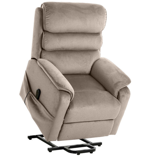 Poltrona Reclinabile Grazia Plus, Tortora, Ciniglia, 81x91x107 cm, Seven Design