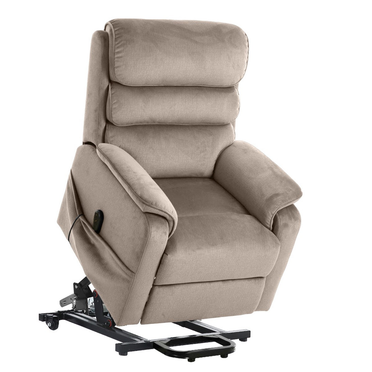 Poltrona Reclinabile Grazia Plus, Tortora, Ciniglia, 81x91x107 cm, Seven Design