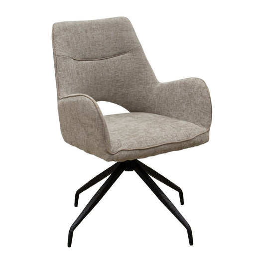 Set di 2 Sedie Brigitte, Tortora, Ciniglia, 58x74x86 cm, Seven Design