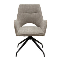 Set di 2 Sedie Brigitte, Tortora, Ciniglia, 58x74x86 cm, Seven Design