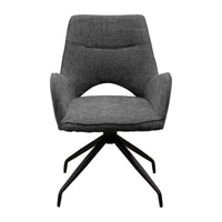 Set di 2 Sedie Brigitte, Grigio, Ciniglia, 58x74x86 cm, Seven Design