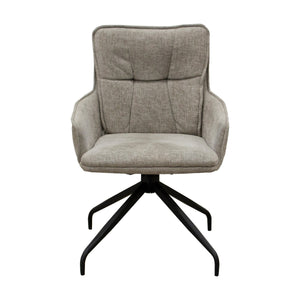 Set di 2 Sedie Ketty, Tortora, Ciniglia, 57x61x88 cm, Seven Design