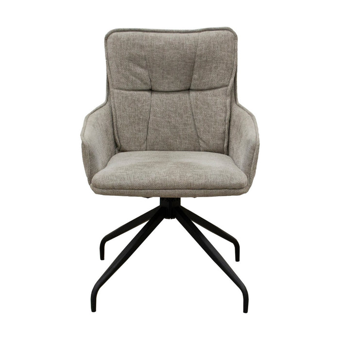 Set di 2 Sedie Ketty, Tortora, Ciniglia, 57x61x88 cm, Seven Design